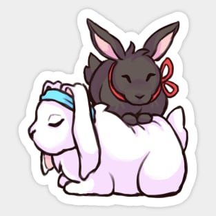 Wangxian bunnies Sticker